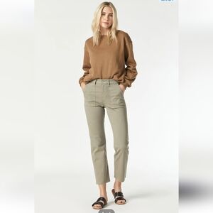 Mavi Sheila High Waisted Straight Jeans With Deep Pockets And Raw Hem